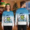 Detroit Lions Grinch Santa Hat And Christmas Lights Ugly Christmas Sweater 2 detroit lions grinch santa hat and christmas lights ugly christmas sweater