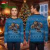 Detroit Lions Rushing Lion Football Player Ugly Christmas Sweater 2 detroit lions rushing lion football player ugly christmas sweater