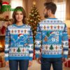 Detroit Lions Santa Hat Mascot Gingerbread Snowflake Ugly Christmas Sweater 2 detroit lions santa hat mascot gingerbread snowflake ugly christmas sweater