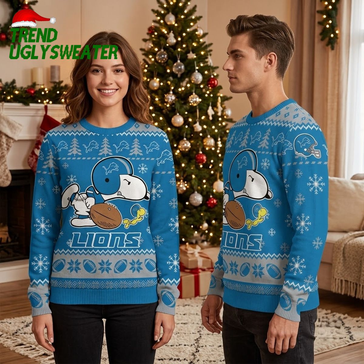 detroit lions snoopy football helmet ugly christmas sweater detroit lions snoopy football helmet ugly christmas sweater