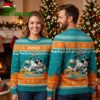 Dolphins Disney Character Mashup Ugly Christmas Sweater 2 dolphins disney character mashup ugly christmas sweater