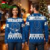 indianapolis colts horseshoe snowflake ugly christmas sweater