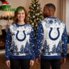 Indianapolis Colts Horseshoe Snowy Forest Ugly Christmas Sweater 1 indianapolis colts horseshoe snowy forest ugly christmas sweater