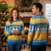 Los Angeles Chargers Reindeer Pattern Ugly Christmas Sweater 2 los angeles chargers reindeer pattern ugly christmas sweater