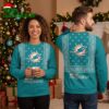 Miami Dolphins Bandana Pattern Ugly Christmas Sweater 2 miami dolphins bandana pattern ugly christmas sweater