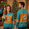 Miami Dolphins Classic 1966 Logo Ugly Christmas Sweater 2 miami dolphins classic 1966 logo ugly christmas sweater