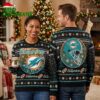 Miami Dolphins Football Helmet Ugly Christmas Sweater 2 miami dolphins football helmet ugly christmas sweater
