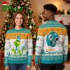 Miami Dolphins Grinch Christmas Sweater Ugly Christmas Sweater 2 miami dolphins grinch christmas sweater ugly christmas sweater