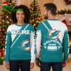 Miami Dolphins Home Logo Ugly Christmas Sweater 2 miami dolphins home logo ugly christmas sweater