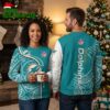 Miami Dolphins Logo And Pattern Ugly Christmas Sweater 1 miami dolphins logo and pattern ugly christmas sweater