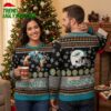 Miami Dolphins Player Catching Football Ugly Christmas Sweater 1 miami dolphins player catching football ugly christmas sweater