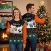 Miami Dolphins Reindeer In Winter Forest Ugly Christmas Sweater 2 miami dolphins reindeer in winter forest ugly christmas sweater