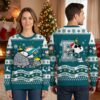 Miami Dolphins Snoopy And Woodstock Winter Coat Ugly Christmas Sweater 2 miami dolphins snoopy and woodstock winter coat ugly christmas sweater