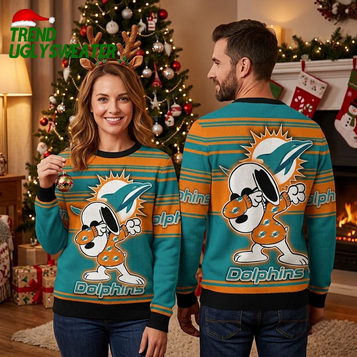 miami dolphins snoopy ugly christmas sweater miami dolphins snoopy ugly christmas sweater