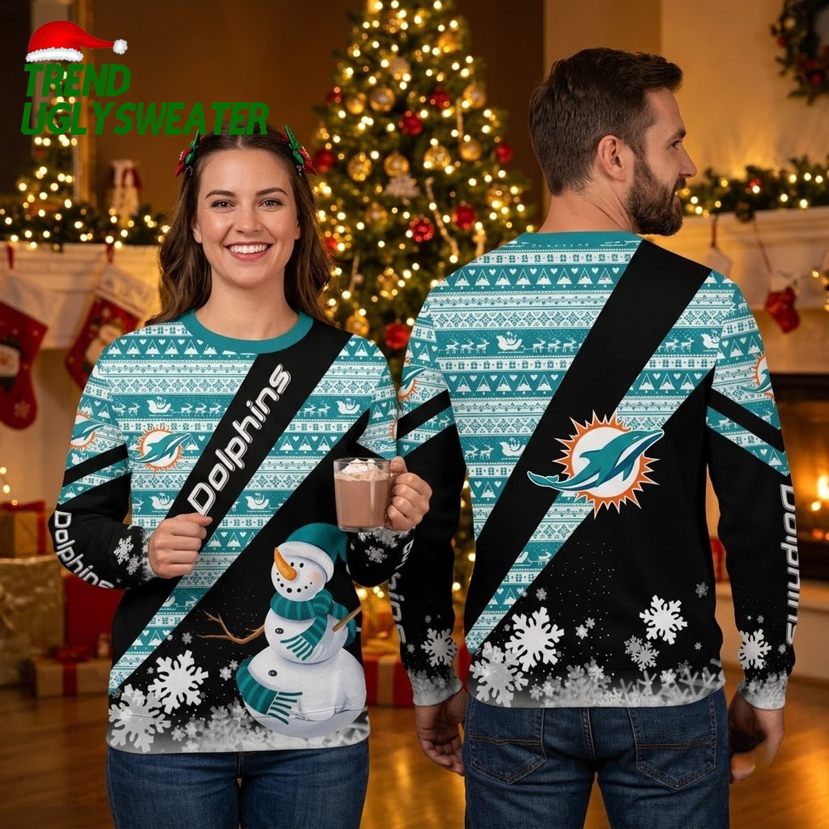 miami dolphins snowman ugly christmas sweater miami dolphins snowman ugly christmas sweater
