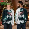 Miami Dolphins Venom 3D Ugly Christmas Sweater 2 miami dolphins venom 3d ugly christmas sweater