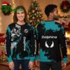 Miami Dolphins Venom Graphic Ugly Christmas Sweater 1 miami dolphins venom graphic ugly christmas sweater