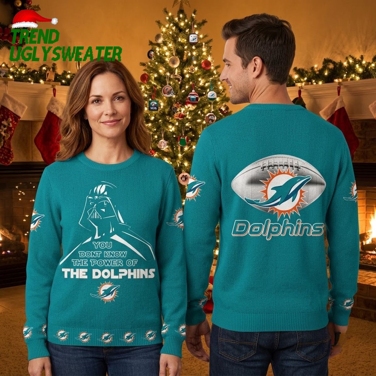 miami dolphins you don t know the power ugly christmas sweater miami dolphins you don t know the power ugly christmas sweater