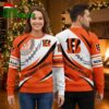 personalized cincinnati bengals woolen sweater with custom name