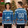 Personalized Detroit Lions Football Helmet Custom Name And Number Ugly Christmas Sweater 2 personalized detroit lions football helmet custom name and number ugly christmas sweater