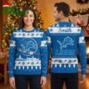 Personalized Detroit Lions Leaping Lion Custom Name Ugly Christmas Sweater 2 personalized detroit lions leaping lion custom name ugly christmas sweater
