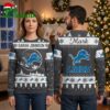 Personalized Detroit Lions Leaping Lion Custom Name Ugly Christmas Sweater Game Day Gift 2 personalized detroit lions leaping lion custom name ugly christmas sweater game day gift