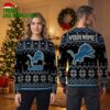 Personalized Detroit Lions Logo Custom Name Ugly Christmas Sweater 2 personalized detroit lions logo custom name ugly christmas sweater
