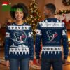 personalized houston texans santa sleigh custom name ugly christmas sweater gift design
