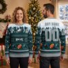 Personalized Philadelphia Eagles Football Helmet Custom Name And Number Ugly Christmas Sweater 2 personalized philadelphia eagles football helmet custom name and number ugly christmas swe