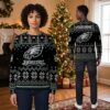 Personalized Philadelphia Eagles Logo Custom Name Ugly Christmas Sweater 2 personalized philadelphia eagles logo custom name ugly christmas sweater