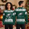 Personalized Philadelphia Eagles Logo Snowflake Custom Name Ugly Christmas Sweater 1 personalized philadelphia eagles logo snowflake custom name ugly christmas sweater