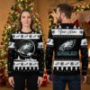 Personalized Philadelphia Eagles Moon Logo Custom Name Ugly Christmas Sweater 2 personalized philadelphia eagles moon logo custom name ugly christmas sweater