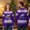 Personalized Philadelphia Eagles Snowy Village Custom Name Ugly Christmas Sweater 1 personalized philadelphia eagles snowy village custom name ugly christmas sweater