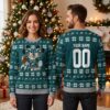 Philadelphia Eagles Mickey And Minnie Football Ugly Christmas Sweater 1 philadelphia eagles mickey and minnie football ugly christmas sweater