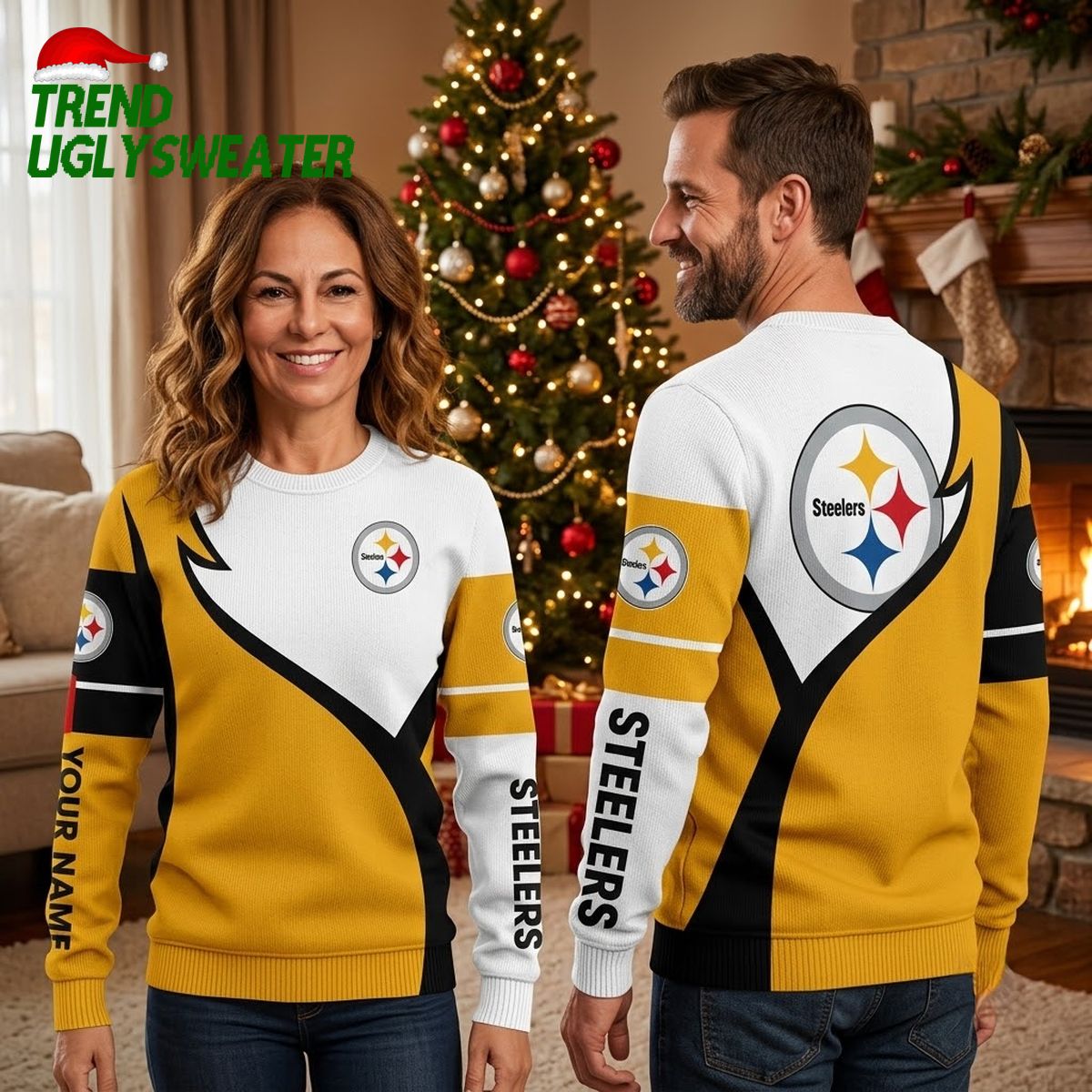 pittsburgh steelers all over print ugly christmas sweater pittsburgh steelers all over print ugly christmas sweater