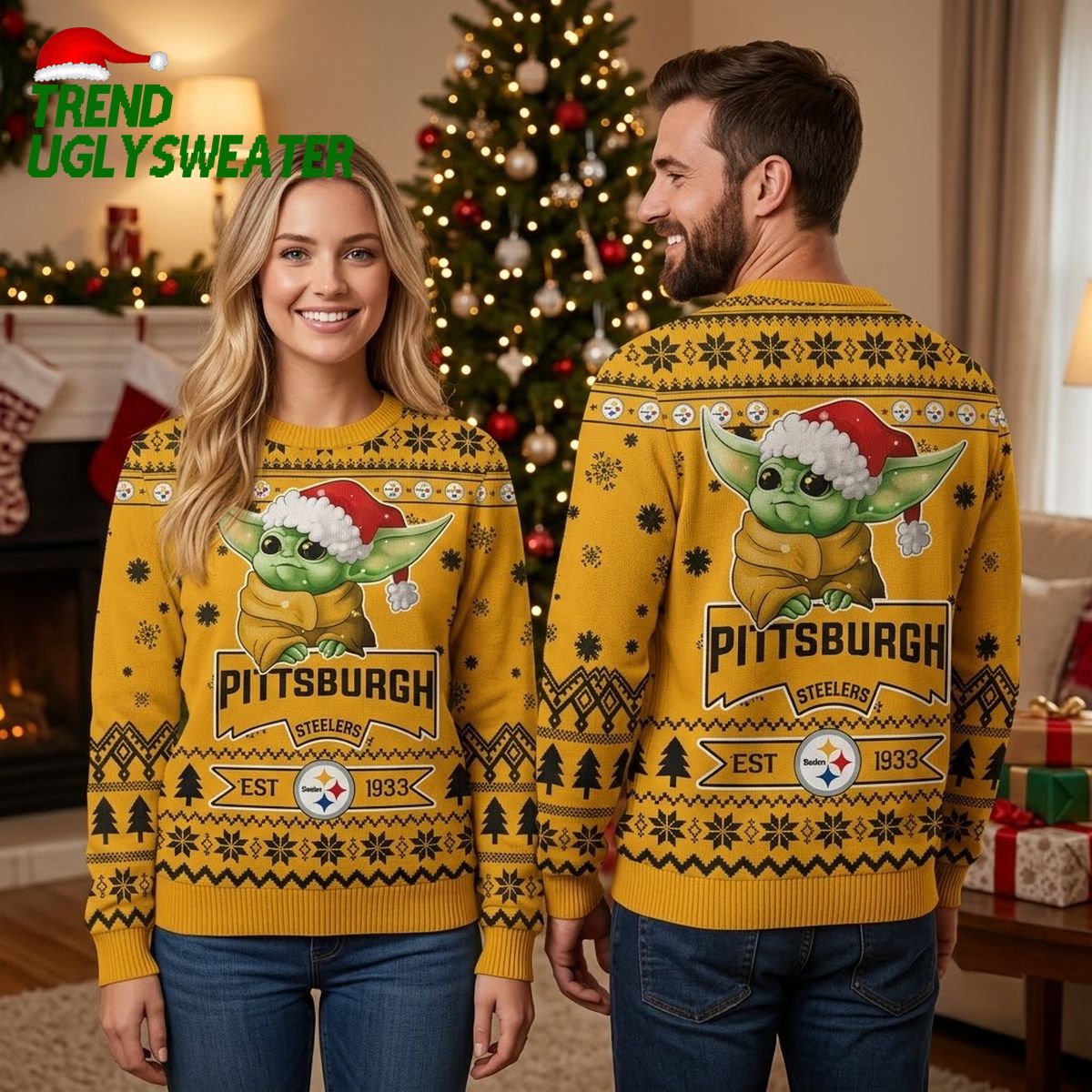 pittsburgh steelers baby yoda ugly christmas sweater pittsburgh steelers baby yoda ugly christmas sweater