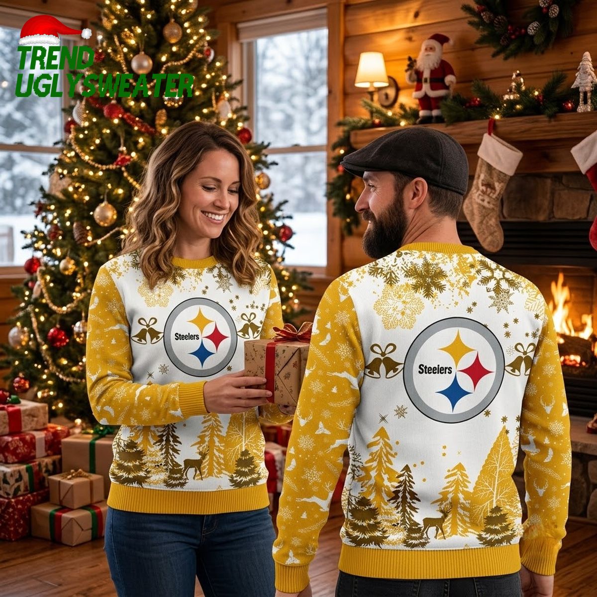pittsburgh steelers christmas tree ugly christmas sweater pittsburgh steelers christmas tree ugly christmas sweater