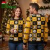 Pittsburgh Steelers Classic Logo Checkered Ugly Christmas Sweater 1 pittsburgh steelers classic logo checkered ugly christmas sweater
