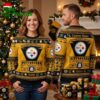 Pittsburgh Steelers Custom Name Est 1933 Ugly Christmas Sweater 2 pittsburgh steelers custom name est 1933 ugly christmas sweater