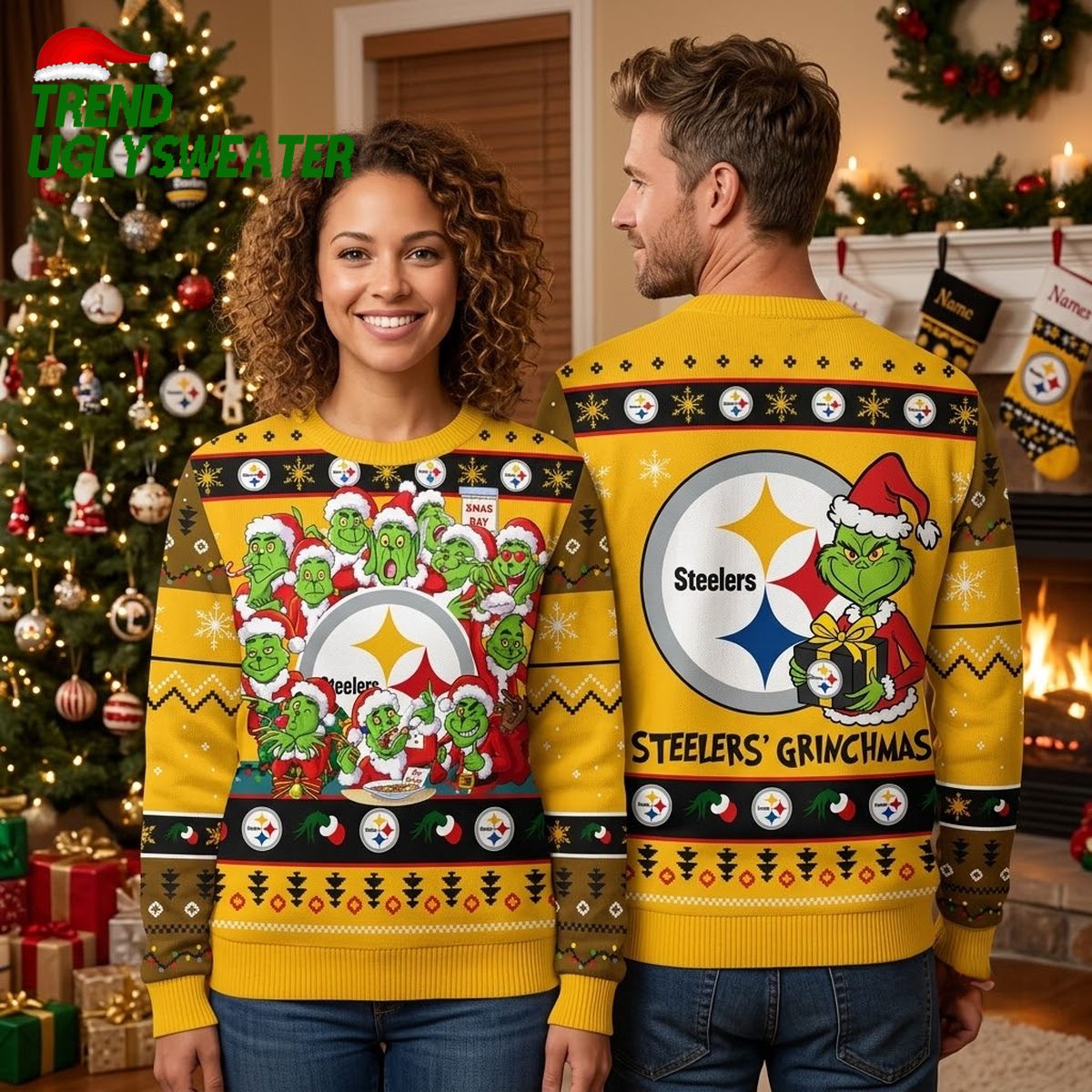 pittsburgh steelers grinch christmas day ugly christmas sweater pittsburgh steelers grinch christmas day ugly christmas sweater