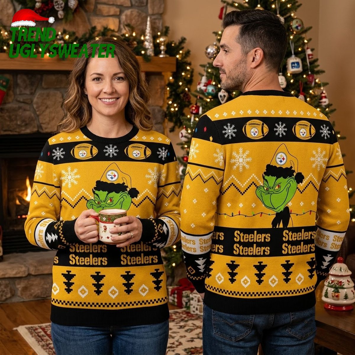 pittsburgh steelers grinch christmas light ugly christmas sweater pittsburgh steelers grinch christmas light ugly christmas sweater