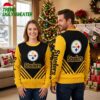 Pittsburgh Steelers Logo Print Ugly Christmas Sweater Design New 1 pittsburgh steelers logo print ugly christmas sweater design new