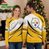 Pittsburgh Steelers Personalized Ugly Christmas Sweater With Custom Name 1 pittsburgh steelers personalized ugly christmas sweater with custom name