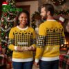 Pittsburgh Steelers Reindeer Diamond Pattern Ugly Christmas Sweater 1 pittsburgh steelers reindeer diamond pattern ugly christmas sweater