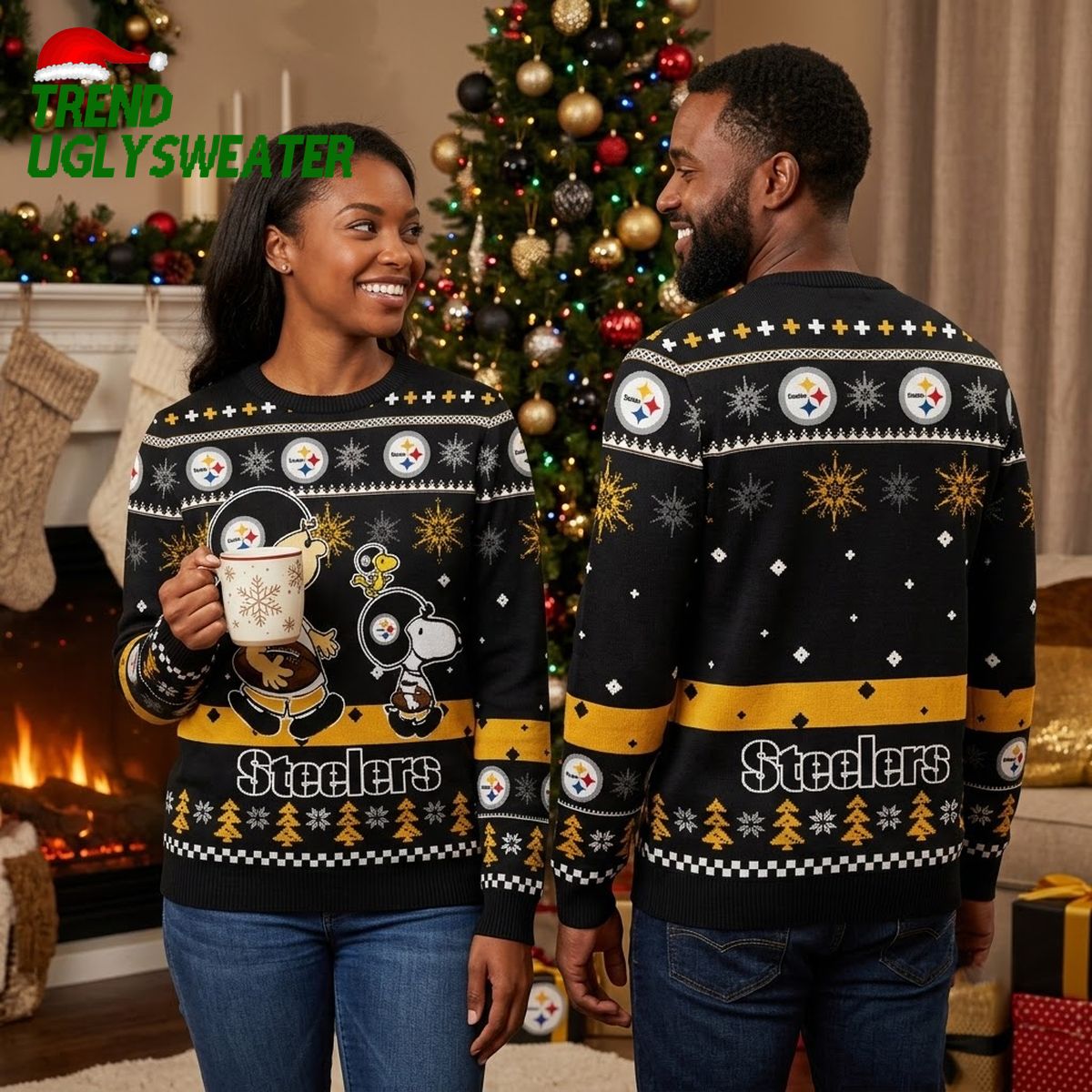 pittsburgh steelers snoopy christmas sweater ugly christmas sweater pittsburgh steelers snoopy christmas sweater ugly christmas sweater