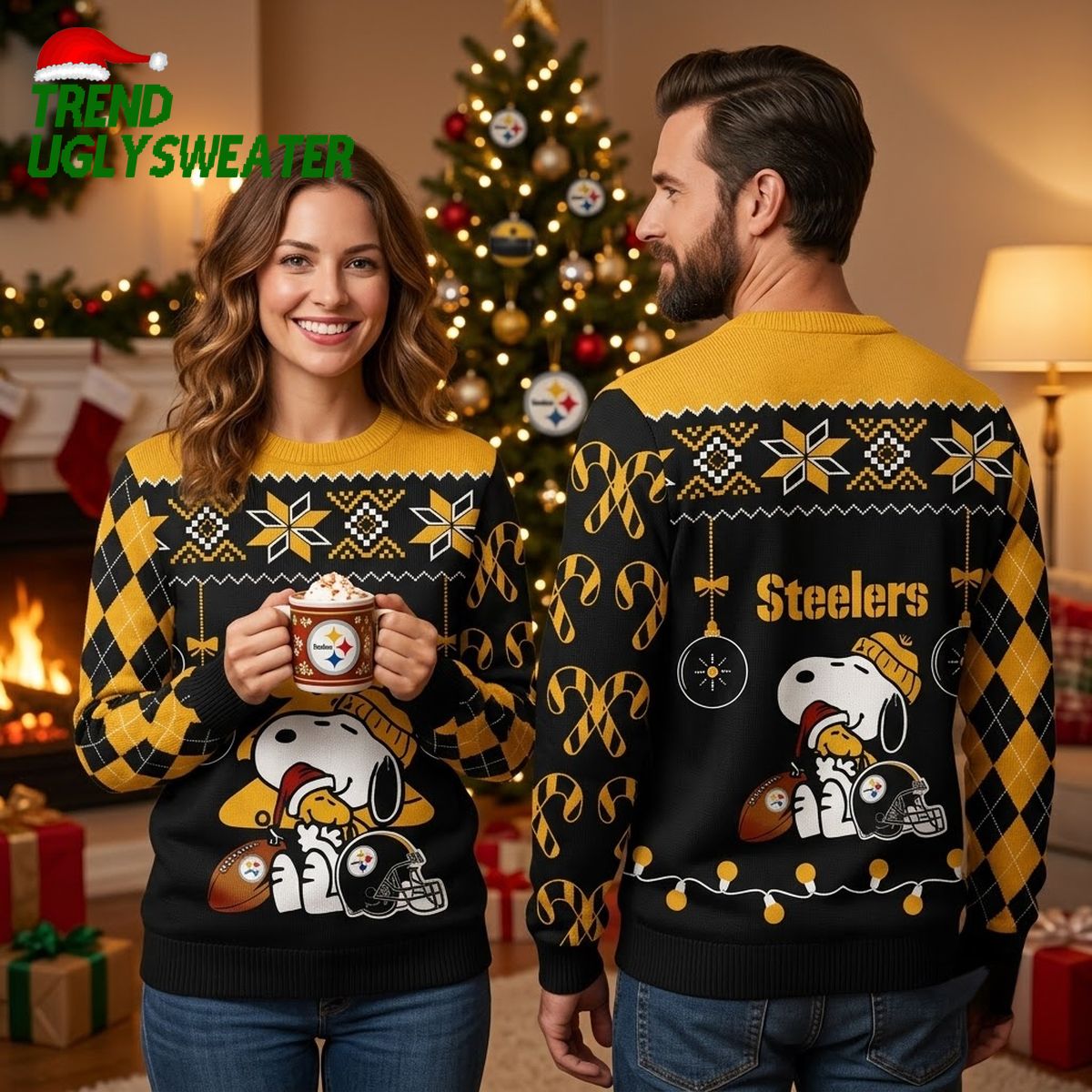 pittsburgh steelers snoopy christmas ugly christmas sweater pittsburgh steelers snoopy christmas ugly christmas sweater