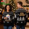 Pittsburgh Steelers Steel Curtain Ugly Christmas Sweater 1 pittsburgh steelers steel curtain ugly christmas sweater