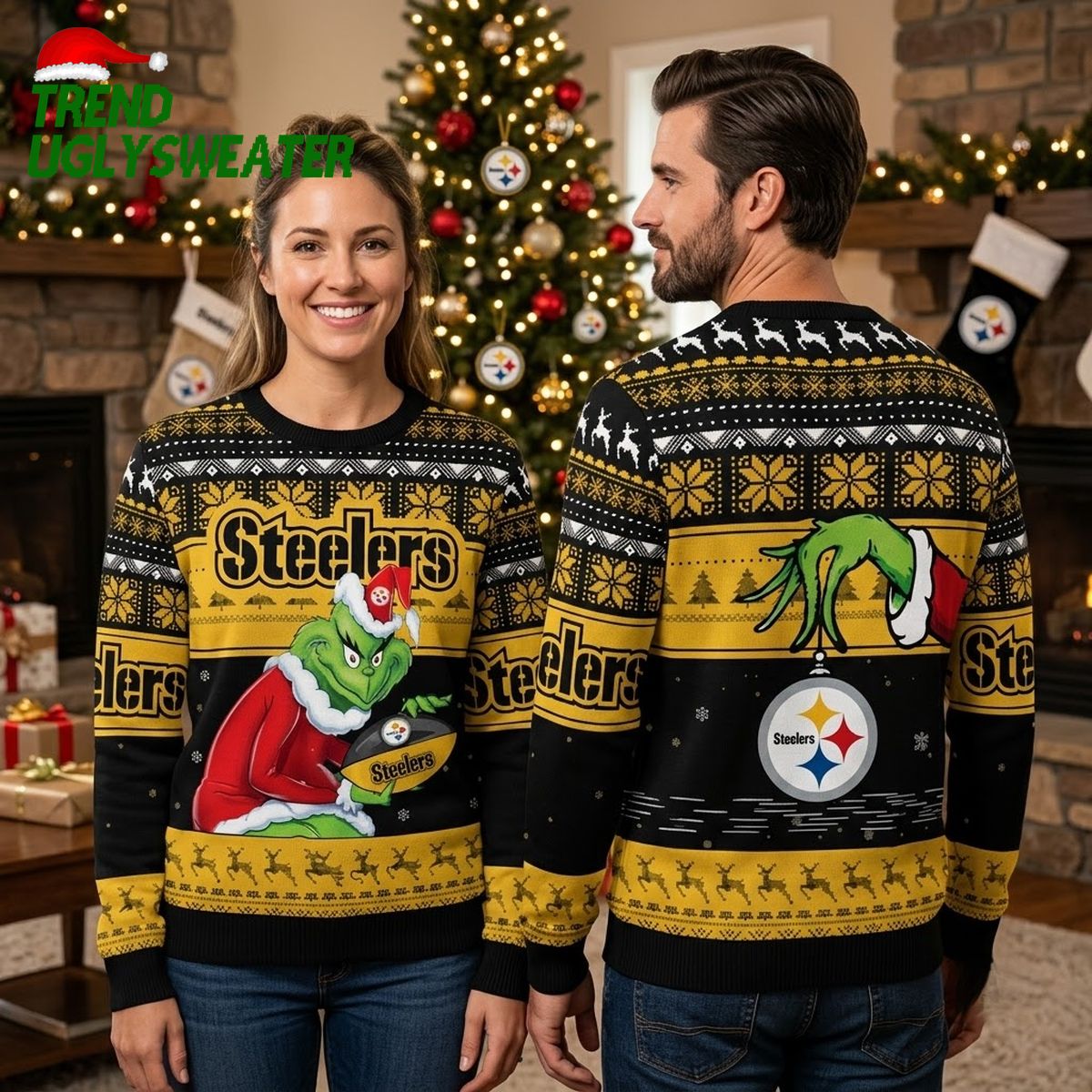 the grinch pittsburgh steelers ugly christmas sweater the grinch pittsburgh steelers ugly christmas sweater