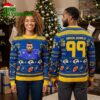 aaron donald 99 los angeles rams football player ugly christmas sweater