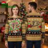 Anaheim Ducks Grinch Santa Characters Ugly Christmas Sweater 2 anaheim ducks grinch santa characters ugly christmas sweater